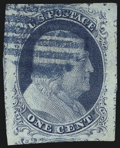 Sale 1011, Lot 393, 1c-12c 1851-56 Issue (Scott 6-17)