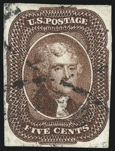 Sale 1011, Lot 404, 1c-12c 1851-56 Issue (Scott 6-17)
