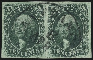 Sale 1011, Lot 405, 1c-12c 1851-56 Issue (Scott 6-17)