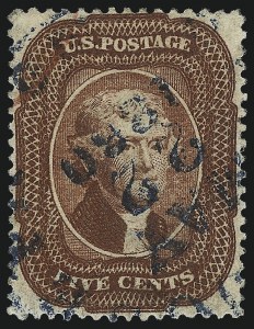 Sale 1011, Lot 422, 1c-5c 1857-60 Issue (Scott 18-30A)