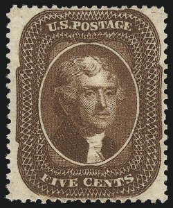 Sale 1011, Lot 423, 1c-5c 1857-60 Issue (Scott 18-30A)