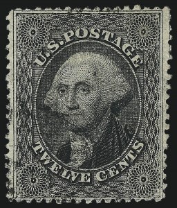 Sale 1011, Lot 432, 10c-90c 1857-60 Issue, 1c 1875 Reprint (Scott 31-40)