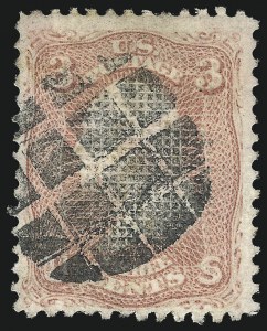 Sale 1011, Lot 469, 1867-68 Grilled Issue (Scott 83-101)