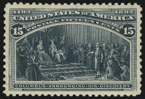 Sale 1011, Lot 592, 1893 Columbian Issue (Scott 230-245)