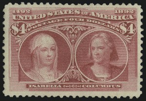 Sale 1011, Lot 603, 1893 Columbian Issue (Scott 230-245)