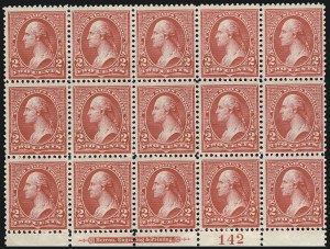 Sale 1011, Lot 612, 1894 Unwatermarked Bureau Issue (Scott 249-263)