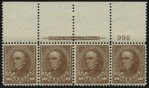 Sale 1011, Lot 643, 1895 Watermarked Bureau Issue (Scott 267c-283)