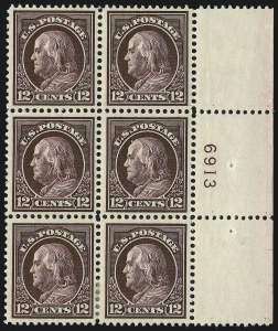 Sale 1011, Lot 723, 1912-15 Washington-Franklin Issues (Scott 407-460)