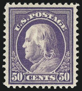 Sale 1011, Lot 726, 1912-15 Washington-Franklin Issues (Scott 407-460)