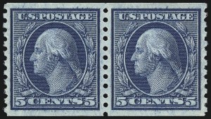 Sale 1011, Lot 747, 1912-15 Washington-Franklin Issues (Scott 407-460)