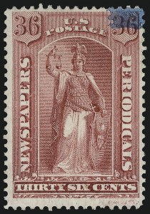 Sale 1011, Lot 894, Officials thru Newspapers (Scott O6-PR124)