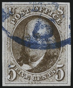 Sale Number 1014, Lot Number 1011, 5c-10c 1847 Issue (Scott 1-2)