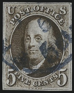 Sale 1014, Lot 1013, 5c-10c 1847 Issue (Scott 1-2)
