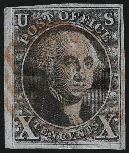 Sale 1014, Lot 1018, 5c-10c 1847 Issue (Scott 1-2)