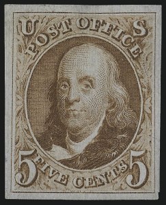 Sale 1014, Lot 1022, 1875 Reproduction of 1847 Issue (Scott 3-4)