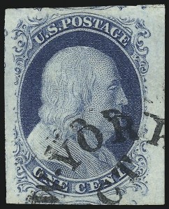 Sale 1014, Lot 1052, 1c-3c 1851-56 Issue (Scott 5A-11A)