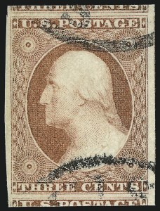 Sale Number 1014, Lot Number 1056, 1c-3c 1851-56 Issue (Scott 5A-11A)
