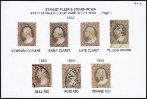 Sale 1014, Lot 1057, 1c-3c 1851-56 Issue (Scott 5A-11A)