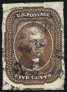 Sale 1014, Lot 1058, 5c-12c 1851-56 Issue (Scott 12-17)