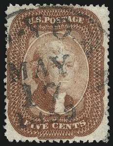 Sale 1014, Lot 1092, 1c-5c 1857-60 Issue (Scott 18-30A)