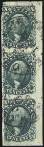 Sale 1014, Lot 1106, 10c-90c 1857-60 Issue (Scott 31-39)