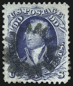 Sale 1014, Lot 1262, 1867-68 Grilled Issue (Scott 92-101)