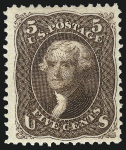 Sale 1014, Lot 1271, 1875 Re-Issue of 1861-66 Issue (Scott 102-111)