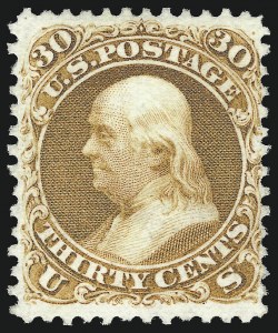 Sale 1014, Lot 1280, 1875 Re-Issue of 1861-66 Issue (Scott 102-111)