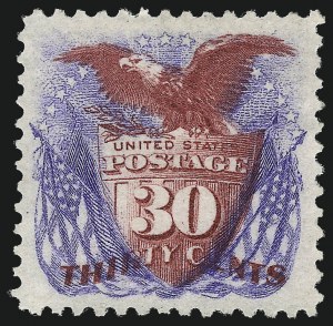 Sale 1014, Lot 1349, 1875 Re-Issue of 1869 Pictorial Issue (Scott 123-133)