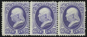 Sale 1014, Lot 1360, 1870-71 National Bank Note Co. Grilled Issues (Scott 134-139)