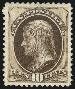 Sale 1014, Lot 1419, 1875-87 Continental and American Bank Note Co. Issues (Scott 175-218)