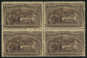 Sale 1014, Lot 1487, 5c-15c 1893 Columbian Issue (Scott 234-238)