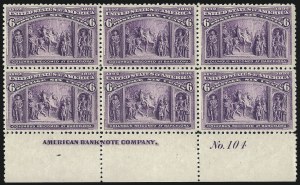 Sale 1014, Lot 1489, 5c-15c 1893 Columbian Issue (Scott 234-238)