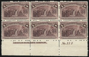 Sale 1014, Lot 1495, 5c-15c 1893 Columbian Issue (Scott 234-238)