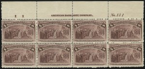 Sale 1014, Lot 1496, 5c-15c 1893 Columbian Issue (Scott 234-238)
