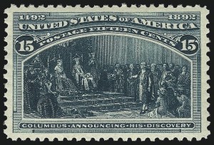 Sale Number 1014, Lot Number 1504, 5c-15c 1893 Columbian Issue (Scott 234-238)