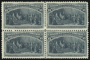 Sale 1014, Lot 1509, 5c-15c 1893 Columbian Issue (Scott 234-238)