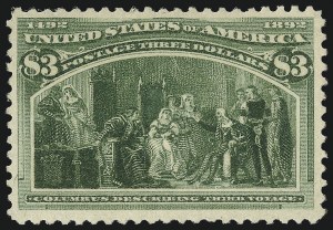 Sale 1014, Lot 1549, $1.00-$3.00 1893 Columbian Issue (Scott 241-243)
