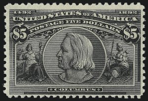 Sale 1014, Lot 1563, $4.00-$5.00 1893 Columbian Issue (Scott 244-245)