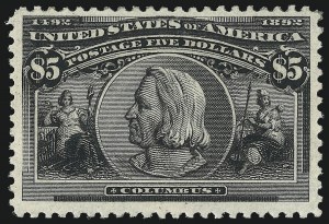 Sale 1014, Lot 1564, $4.00-$5.00 1893 Columbian Issue (Scott 244-245)