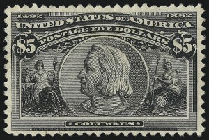 Sale 1014, Lot 1569, $4.00-$5.00 1893 Columbian Issue (Scott 244-245)