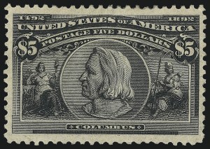 Sale 1014, Lot 1571, $4.00-$5.00 1893 Columbian Issue (Scott 244-245)
