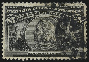Sale 1014, Lot 1574, $4.00-$5.00 1893 Columbian Issue (Scott 244-245)