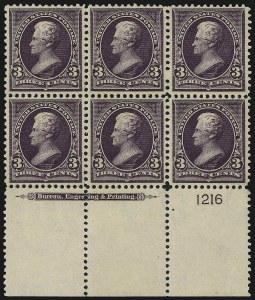 Sale 1014, Lot 1605, 1895-97 Watermarked Bureau Issues (Scott 264-282C)