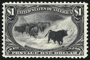 Sale 1014, Lot 1657, $1.00-$2.00 1898 Trans-Mississippi Issue (Scott 292-293)