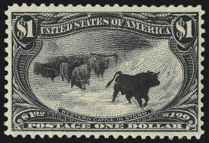 Sale 1014, Lot 1658, $1.00-$2.00 1898 Trans-Mississippi Issue (Scott 292-293)