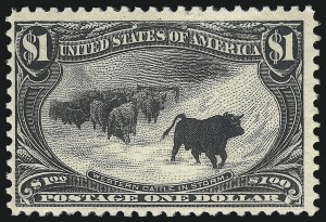 Sale 1014, Lot 1659, $1.00-$2.00 1898 Trans-Mississippi Issue (Scott 292-293)