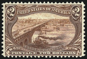 Sale 1014, Lot 1670, $1.00-$2.00 1898 Trans-Mississippi Issue (Scott 292-293)