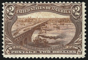 Sale 1014, Lot 1672, $1.00-$2.00 1898 Trans-Mississippi Issue (Scott 292-293)