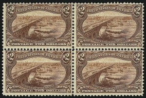 Sale 1014, Lot 1682, $1.00-$2.00 1898 Trans-Mississippi Issue (Scott 292-293)
